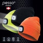 Šilta  kepurė Pesso su LED apšvietimu,oranžinė