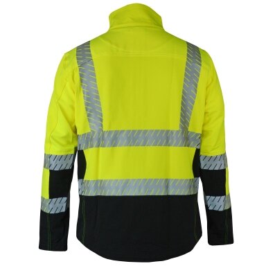 Signalinis SV-HFJ23908 Ultra Stretch darbo švarkas, geltonas