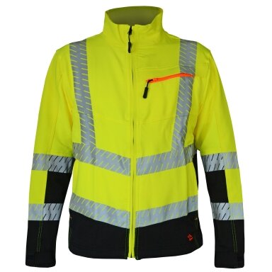 Signalinis SV-HFJ23908 Ultra Stretch darbo švarkas, geltonas