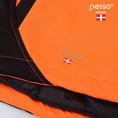 Šilta, ryškaus matomumo softshell Pesso CALGARY striukė, oranžinė 13