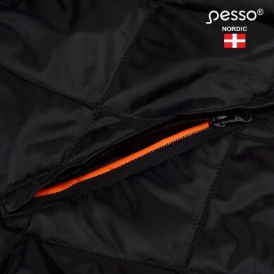 Šilta, ryškaus matomumo softshell Pesso CALGARY striukė, oranžinė 3