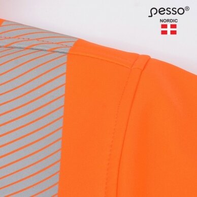 Šilta, ryškaus matomumo softshell Pesso CALGARY striukė, oranžinė 11