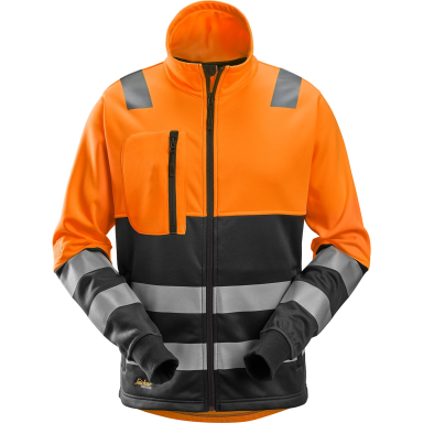 SNICKERS WORKWEAR AllroundWork Hi-Vis 8035 fliso džemperis, klasė 2, oranžinis SNICKERS WORKWEAR AllroundWork Hi-Vis 8035 fliso džemperis, klasė 2, oranžinis