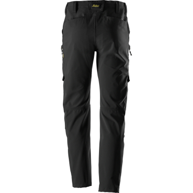 SNICKERS WORKWEAR ServiceLine Stretch 6410 darbo kelnės su šlaunų kišenėmis, juodos