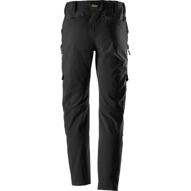 SNICKERS WORKWEAR ServiceLine Stretch 6410 darbo kelnės su šlaunų kišenėmis, juodos 1