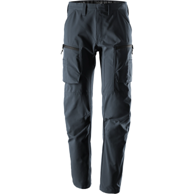 SNICKERS WORKWEAR ServiceLine Stretch 6410 darbo kelnės su šlaunų kišenėmis, tamsiai mėlynos