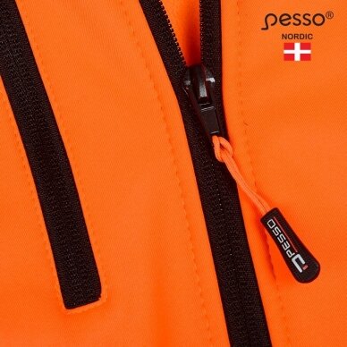 Softshell striukė Pesso PALERMO HI-VIS, ryškaus matomumo oranžinė 6