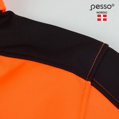 Softshell striukė Pesso PALERMO HI-VIS, ryškaus matomumo oranžinė 7