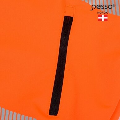 Softshell striukė Pesso PALERMO HI-VIS, ryškaus matomumo oranžinė 8