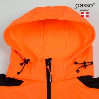 Softshell striukė Pesso PALERMO HI-VIS, ryškaus matomumo oranžinė 4