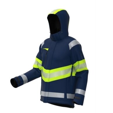 Žieminė softshell striukė BoSafety WJ-ATLANTA-C1-0204 su Hi-Vis detalėmis 2