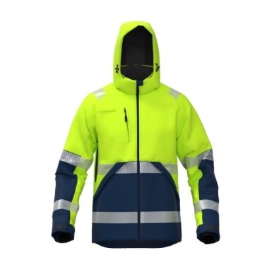 Šilta gerai matoma Softshell BoSafety WJ-VALENCIA-C2-0402 striukė 1