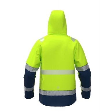 Šilta gerai matoma Softshell BoSafety WJ-VALENCIA-C2-0402 striukė 4