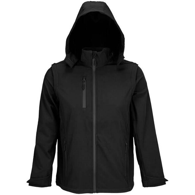Softshell striukė SOL'S FALCON 3IN1 su nuimamu gobtuvu ir rankovėmis 18