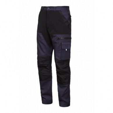 Stilingos ir tvirtos MASHUP kelnės su tampriomis detalėmis, tamsai mėlynos  1