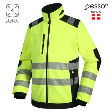 Švarkas Pesso Titan 125 DS125G HI-VIS, geltonas Švarkas Pesso Titan 125 DS125G HI-VIS, geltonas