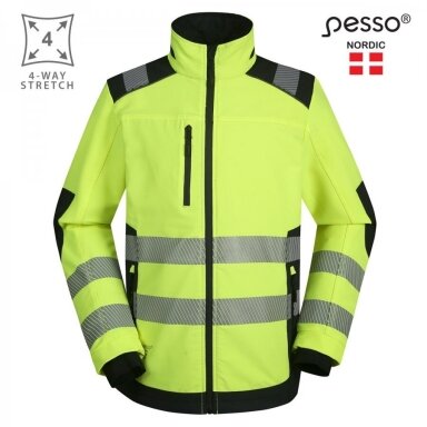 Švarkas Pesso Titan 125 DS125G HI-VIS, geltonas Švarkas Pesso Titan 125 DS125G HI-VIS, geltonas