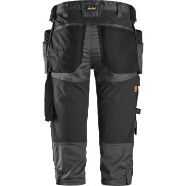 Tamprios pirato kelnės su kabančiomis kišenėmis AllroundWork SNICKERS WORKWEAR 6142, pilki
