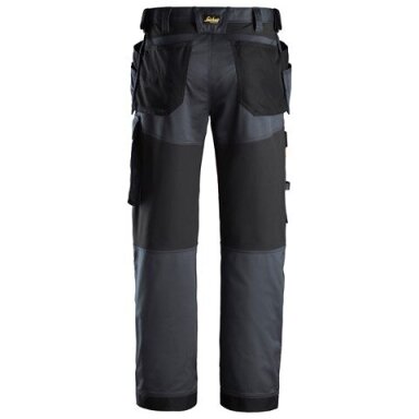 Tamprios SNICKERS WORKWEAR AllroundWork 6251 darbo kelnės su kabančiomis kišenėmis, tamsiai pilkos
