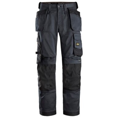 Tamprios SNICKERS WORKWEAR AllroundWork 6251 darbo kelnės su kabančiomis kišenėmis, tamsiai pilkos