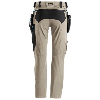 Tamprios SNICKERS WORKWEAR LiteWork 6208 darbo kelnės su nuimamomis kabančiomis kišenėmis, khaki