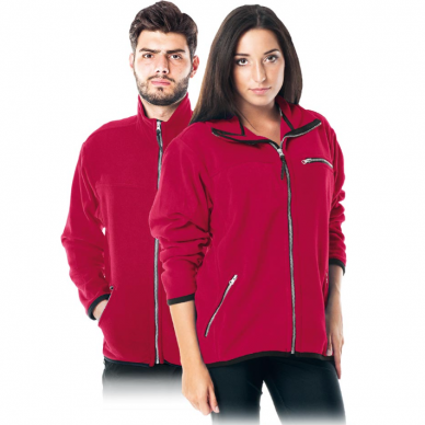 Universalus POLAR-HONEY_SE fleece džemperis, raudonas Universalus POLAR-HONEY_SE fleece džemperis, raudonas
