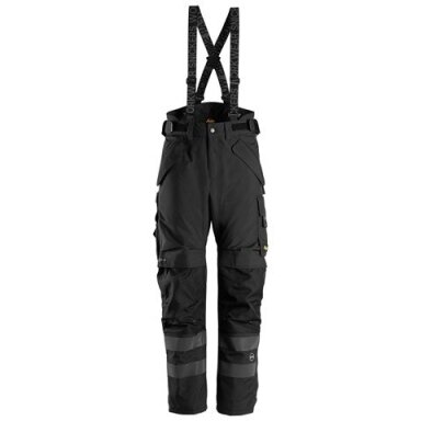 Vandeniui nelaidžios žieminės SNICKERS WORKWEAR AllroundWork 37.5® 6620 kelnės, juodos