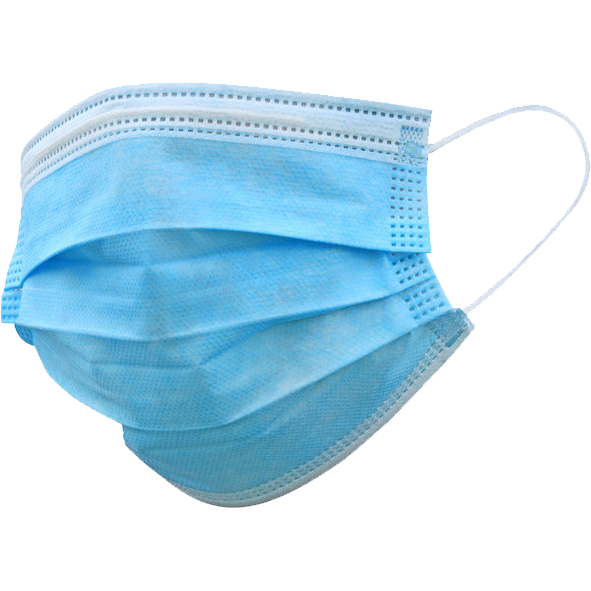 Vienkartinės kaukės FACE MASK, 3 sluoksnių (50vnt) Vienkartinės kaukės FACE MASK, 3 sluoksnių (50vnt)