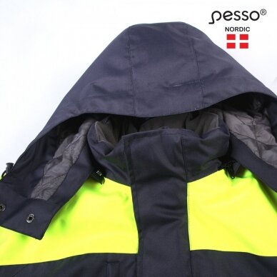 Žieminė šilta striukė Pesso HANA, mėlyna, geltona 10