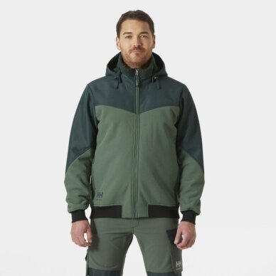 Žieminė striukė HELLY HANSEN Oxford Softsheel Winter Jacket, žalia  3