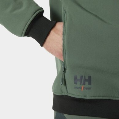 Žieminė striukė HELLY HANSEN Oxford Softsheel Winter Jacket, žalia  2