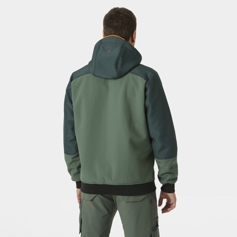 Žieminė striukė HELLY HANSEN Oxford Softsheel Winter Jacket, žalia  4
